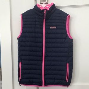 Vineyard Vines Vest for Girls or Women— Pink and Navy